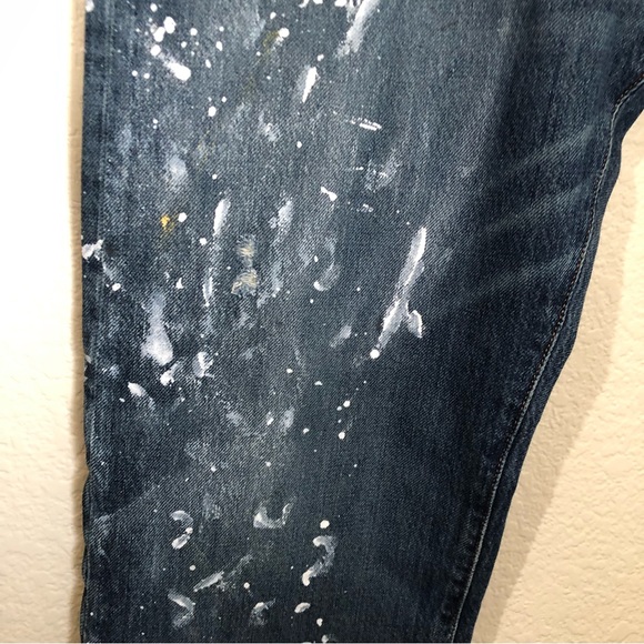 POLO RALPH LAUREN Mens 32x30 The Classic Fit Jeans Whiskered Paint Splash NWT - Picture 11 of 15